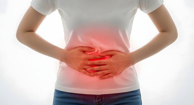 Stomach and Abdominal Pain with Digestive Discomfort Medical Visual