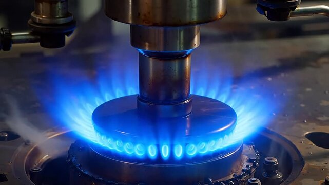 Industrial Burner with Oxygen-Enriched Flame and Exhaust Recirculation