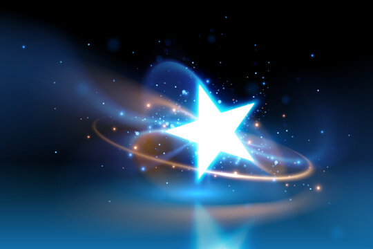 Star shape with light effects