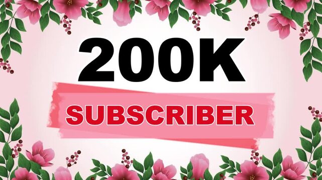 200k subscriber your channel