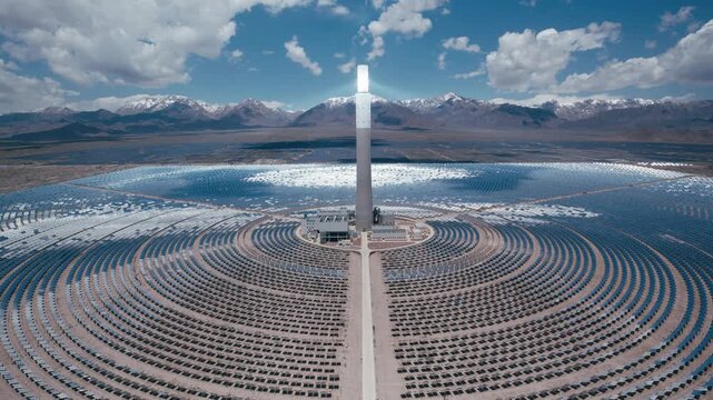 Green Energy Storage Facility Industrial 4K