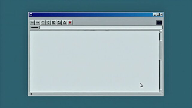 Vintage Retro Web Browser Window UI Loop