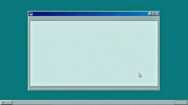 Hand Drawn Retro Computer Window Interface Loop Animation