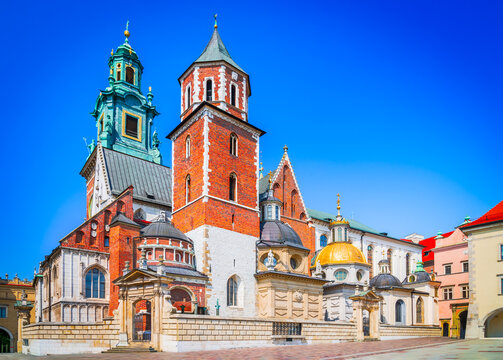Historic Wawel Cathedral in Krakow Poland
