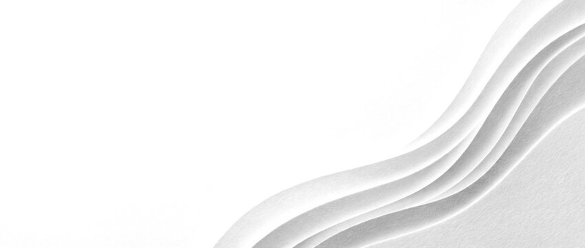 Paper waves with smooth layered curves with semi-transparent detail on a transparent background, ready to overlay on photos for flexible placement in design layouts for commercial technology