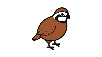 Fototapeta premium Northern Bobwhite Create A Clean Is isometric vector icon clean minimal design