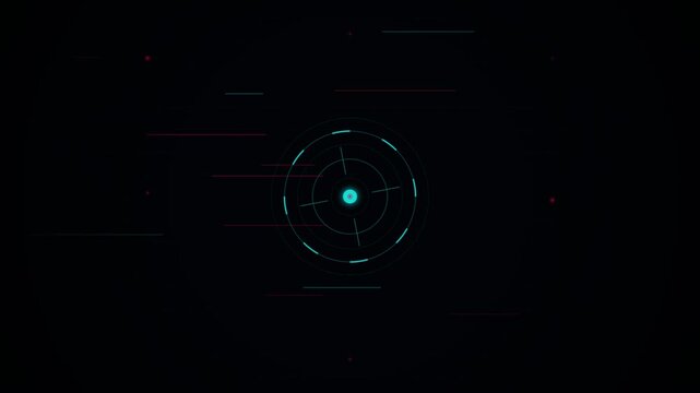 Digital system crash with holographic interface failure, glitching HUD elements and disappearing data HUD panels