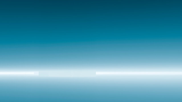 Blue gradient background with glossy surface and light reflection