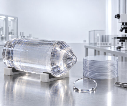 Synthetic Sapphire Boule Wafers and Watch Crystal