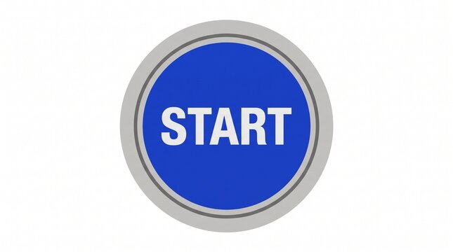 Start Button Icon Set for Game UI and Web Design