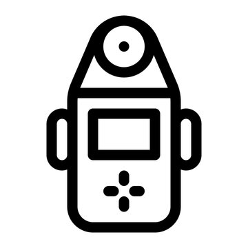 Light Meter Outline Icon, Photography Exposure Measurement