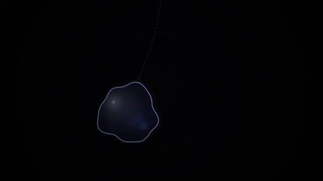 Black Mouse on Black Background with Dramatic Lighting, Minimalist Computer Accessory Concept for Technology, Office, Digital Design and Modern Workspace