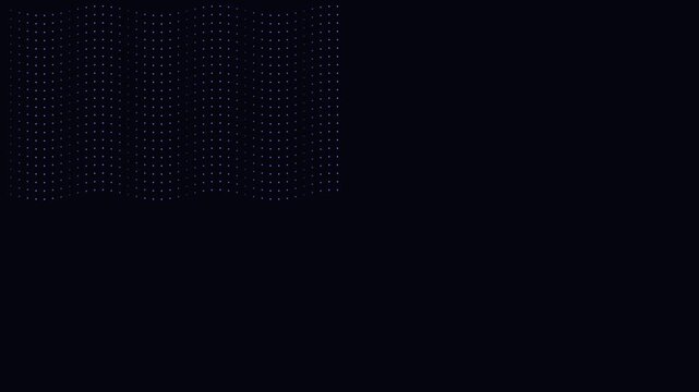 Dot matrix wave grid undulating abstract digital background
