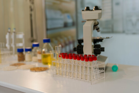 Laboratory Test Tubes and Equipment for Agricultural and Grain Research