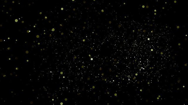 Gold particle trail. Particle glitters snow Animation black light trail sparkle stars glitters background. Christmas shiny glowing gold particles trail isolated on transparent background social media