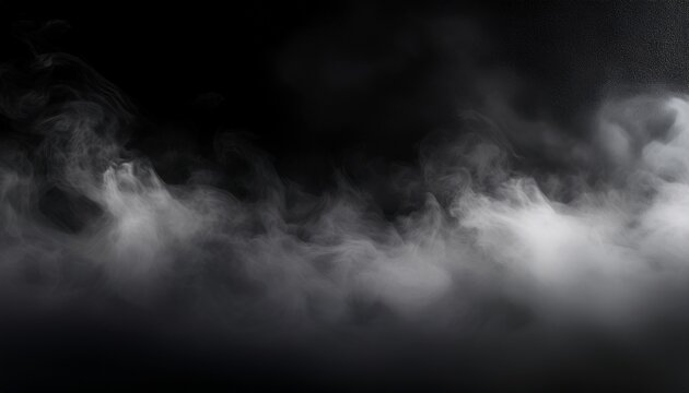 Black Smoky Gradient On Transparent Background Soft Abstract Haze For Overlays Cinematic Masks And Moody Design Compositions