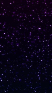 night sky blue pink shiny twinkle stars glittering and glowing , starry space science and new year and christmas, vertical social media background