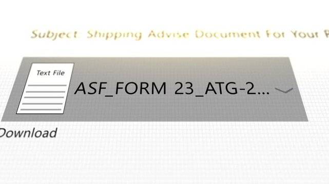 A Generic Text File Sent Via Email on Computer