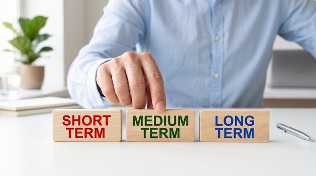 Hand selecting short medium long term options