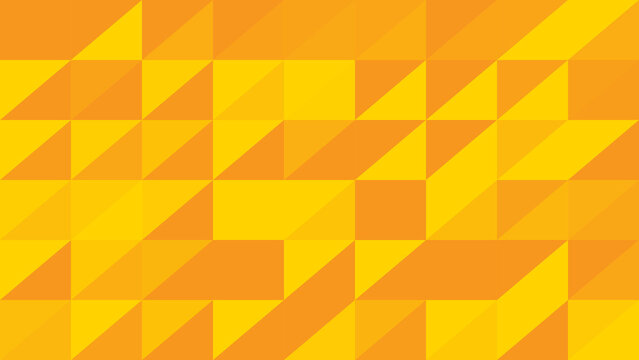 Geometric background, composed of repeating, yellow and orange, triangles forming a, mosaic pattern of, varying shades and, angular shapes throughout