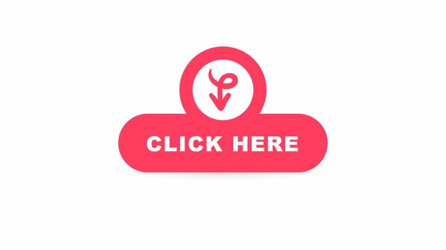 Click here button animation. 4K Video