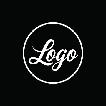 Logo design featuring custom typography and a circular outline. Representing branding, identity, and minimalist aesthetics