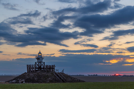 Blokzijl lighthouse, Flevoland, The Netherlands