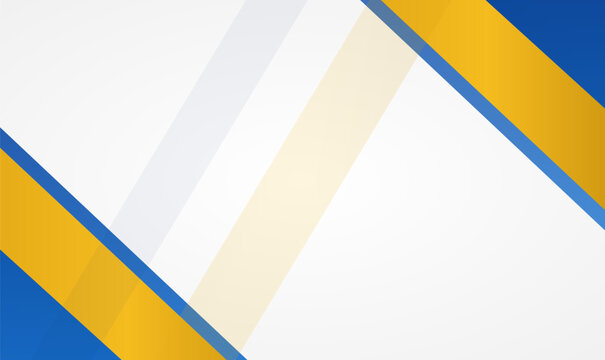 White blue and yellow abstract corporate background vector design for banner