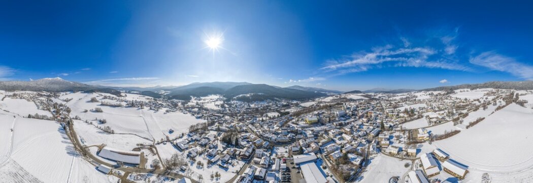 Winter im Lamer Winkel rund um die Marktgemeinde Lam 
