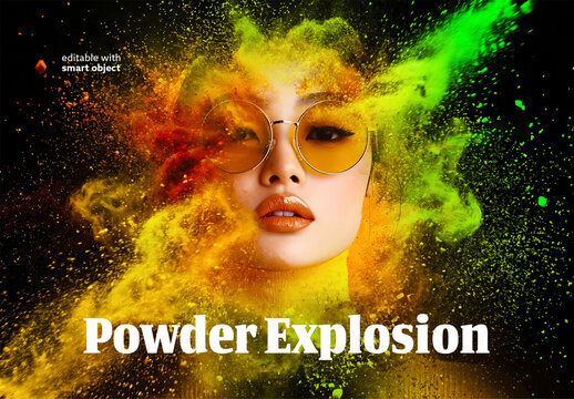 Powder Explosion Photo Effect