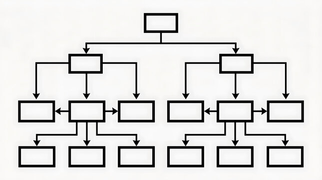 Organizational chart diagram hierarchy structure outline