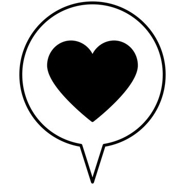 heart with speech bubble