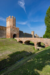 Obraz premium Ancient walls of Montagnana, Padova province, Veneto, Italy