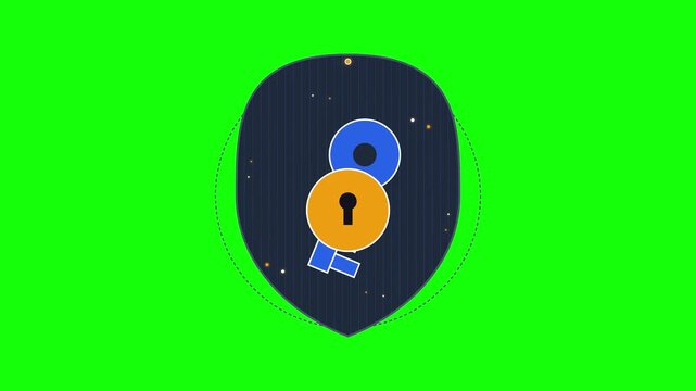 Cyber Security Key Animation for Authentication and Access