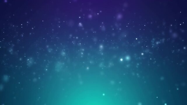 浮遊する光の粒子とブルーグラデーションの抽象的なテクノロジー背景