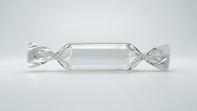 Clear Plastic Wrapper with Twisted Ends for Packaging and Protection
