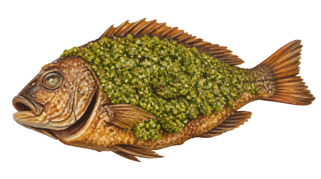 Herb Crust Fish with Herb Crust Roasted Whole