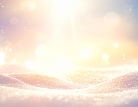 素材　背景　Dreamy pastel bokeh background with soft flower silhouette

