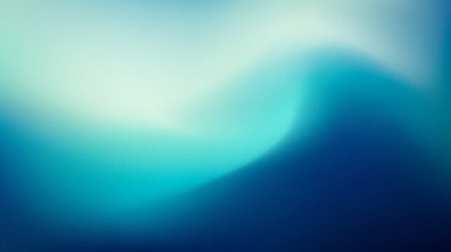 Abstract Blue Gradient Wave Background with Soft Light