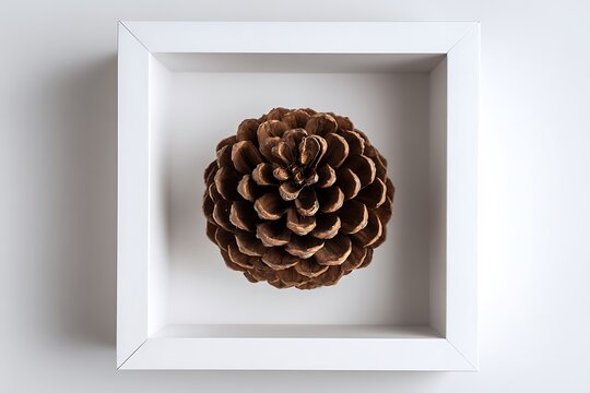pine cone in frame