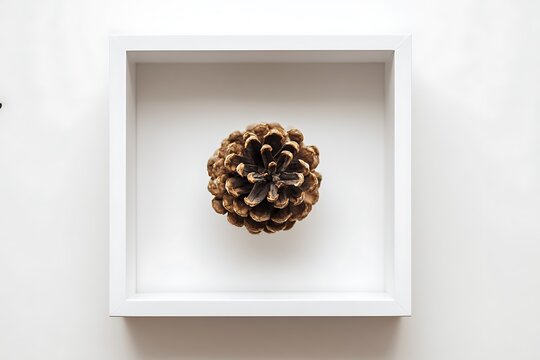pine cone in frame