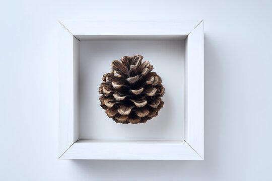 pine cone in frame