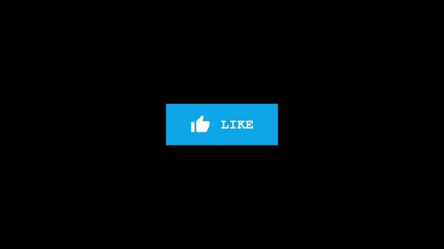 Animated Like Button Explosion Transparent Alpha Overlay