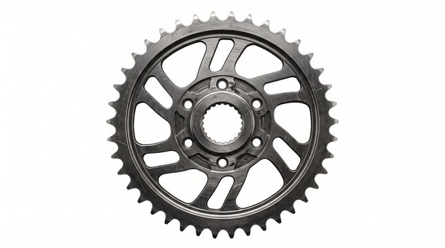 sprocket, motorcycle sprocket, chain sprocket, gear wheel, metal gear, motorcycle part, bike part, mechanical part, machine component, steel sprocket, sprocket wheel, transmission part, engineering, i