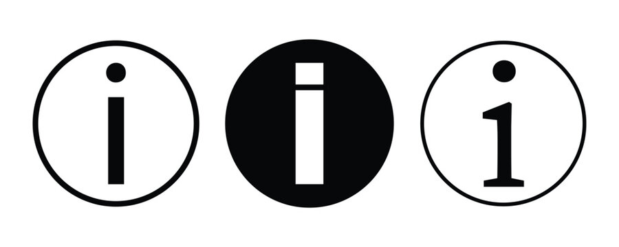 Information icon in flat style. Basic vector symbol illustration. Information, icon set featuring info button vector illustration.