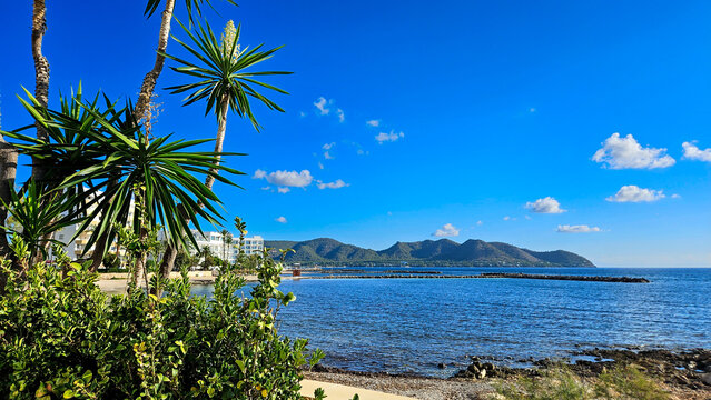 Cala Millor (Mallorca), Spanien: Blick auf den Na Penyal