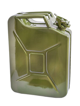 Jerry Can for Diesel Fuel Storage isolated on white background