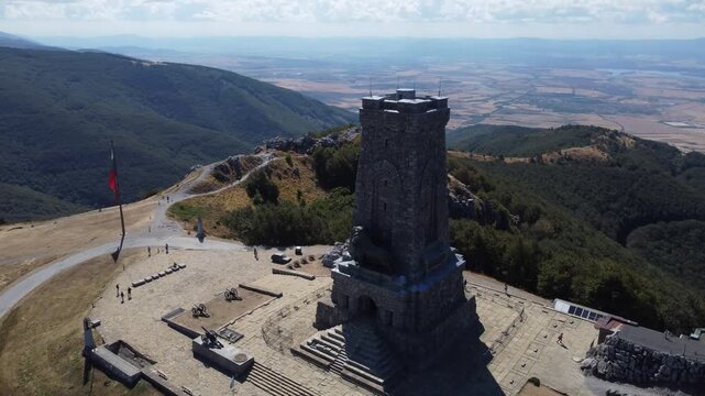 The Shipka peak and monument in Bulgaria