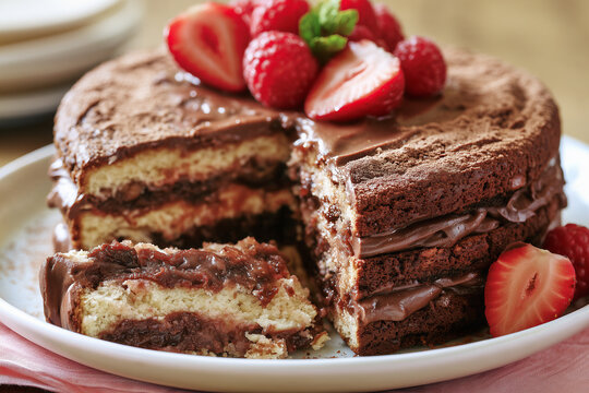 Russian pluck cake