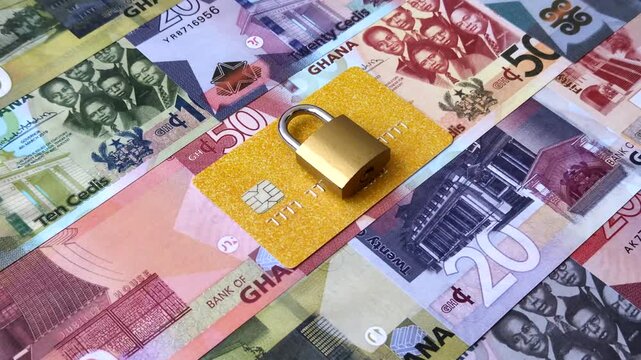 Blocking of a bank debit card, account, or bill, fraud, or bankruptcy. Blocking of a bank card
